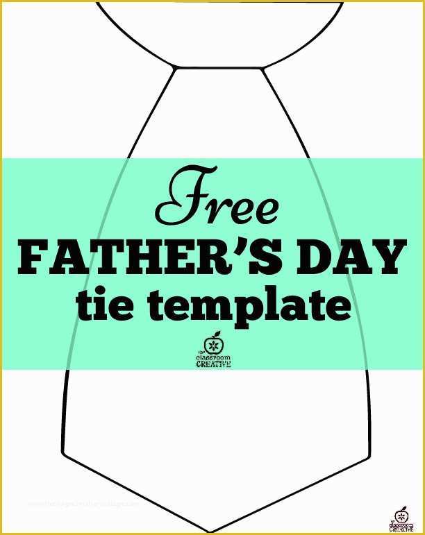 Free Printable Tie Template Of Free Father’s Day Craft & Tie Template