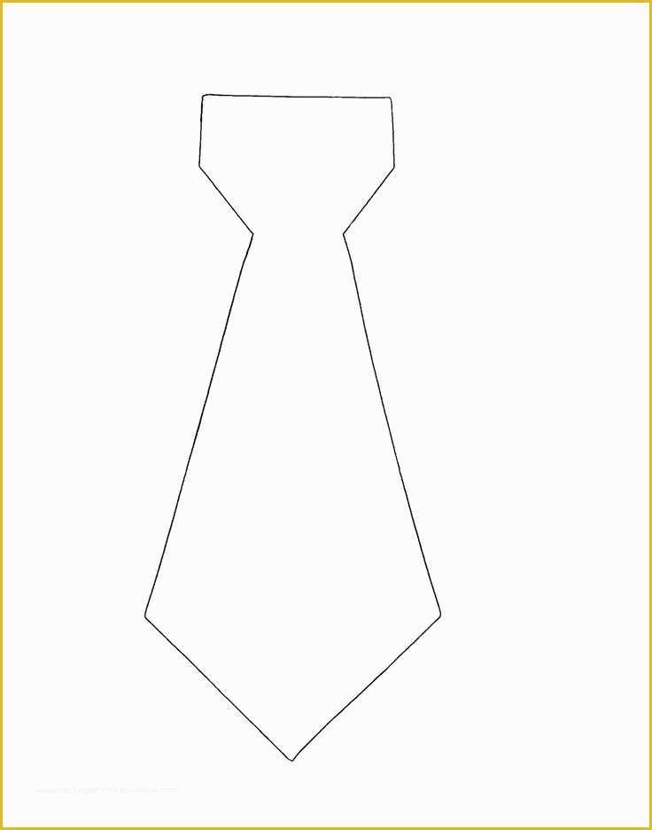 Free Printable Tie Template Of Necktie Outline Clipart Clipart Suggest ...