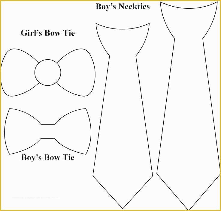 Free Printable Tie Template Of Necktie Design Template Free Bow Tie Template Printable Co