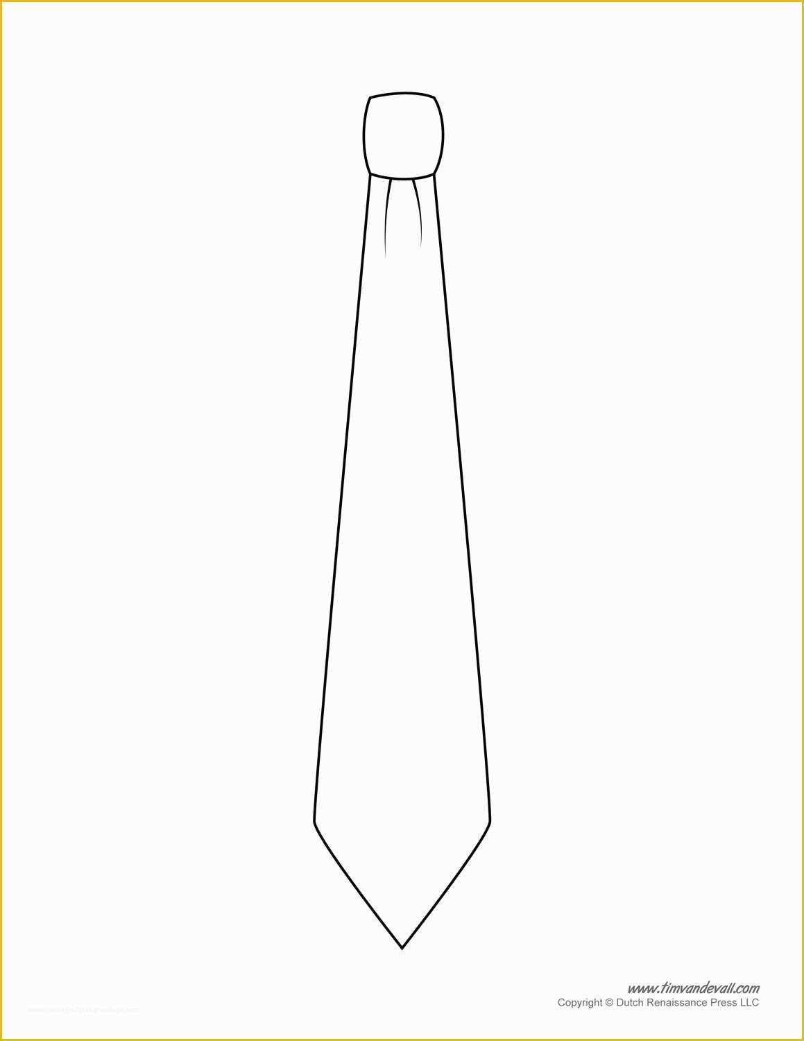 Free Printable Tie Template Of Paper Tie Templates for Kids