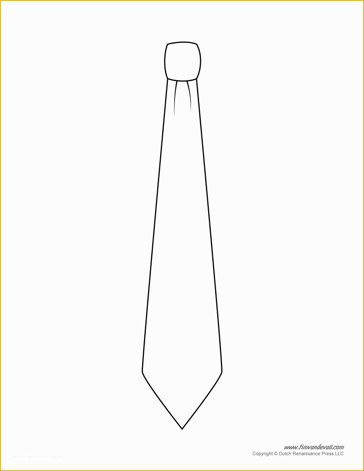 Free Printable Tie Template Of Paper Tie Templates For Kids