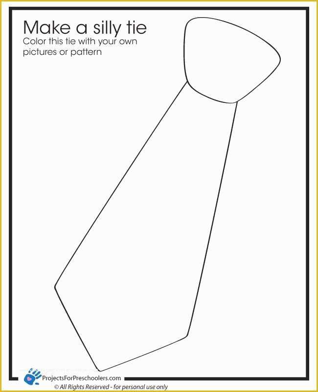 Free Printable Tie Template Of Printable Tie Template Pattern Vinyl