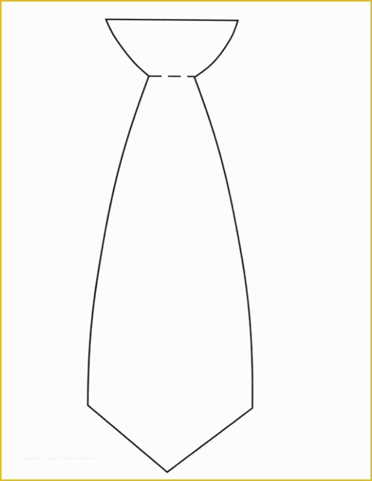 Free Printable Tie Template Of Tie Template Clc Preschool Ideas