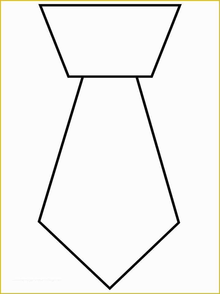 Tie Template Printable Free