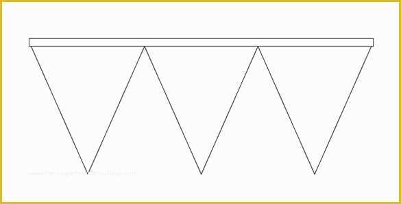 Free Printable Triangle Banner Template Of 23 Pennant Banner Templates Psd Ai Vector Eps