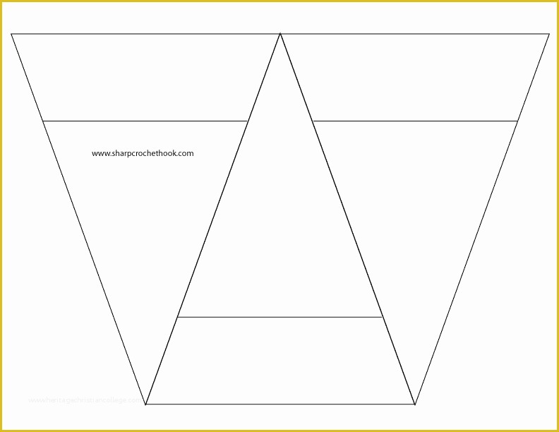 Free Printable Triangle Banner Template Of Advent Banner with Printable Template for 3 Triangles Per
