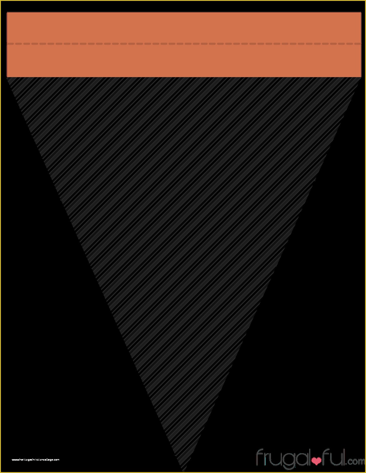 Free Printable Triangle Banner Template Of Diy Free Printable Halloween Triangle Banner Template