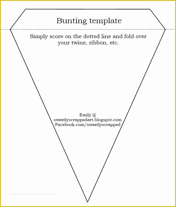 Free Printable Triangle Banner Template Of Free Bunting Printable Pattern Great for Parties
