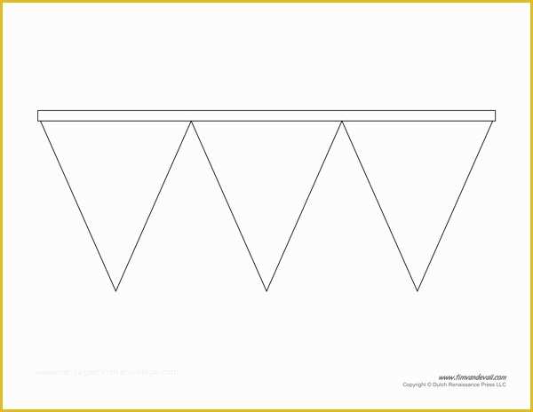 Free Printable Triangle Banner Template Of Printable Pennant Banner Template & Triangle Banner Templates