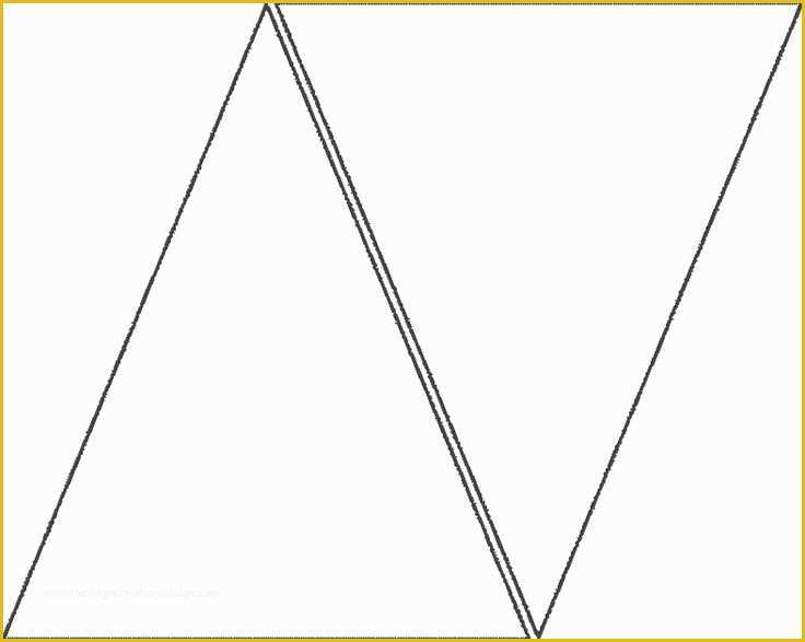 Free Printable Triangle Banner Template Of Triangle Template for Banner Printables