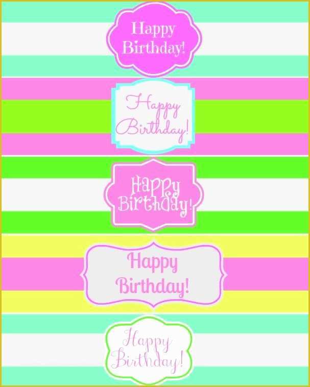 Free Printable Water Bottle Label Template Of Free Printable Happy Birthday Water Bottle Label Wraps