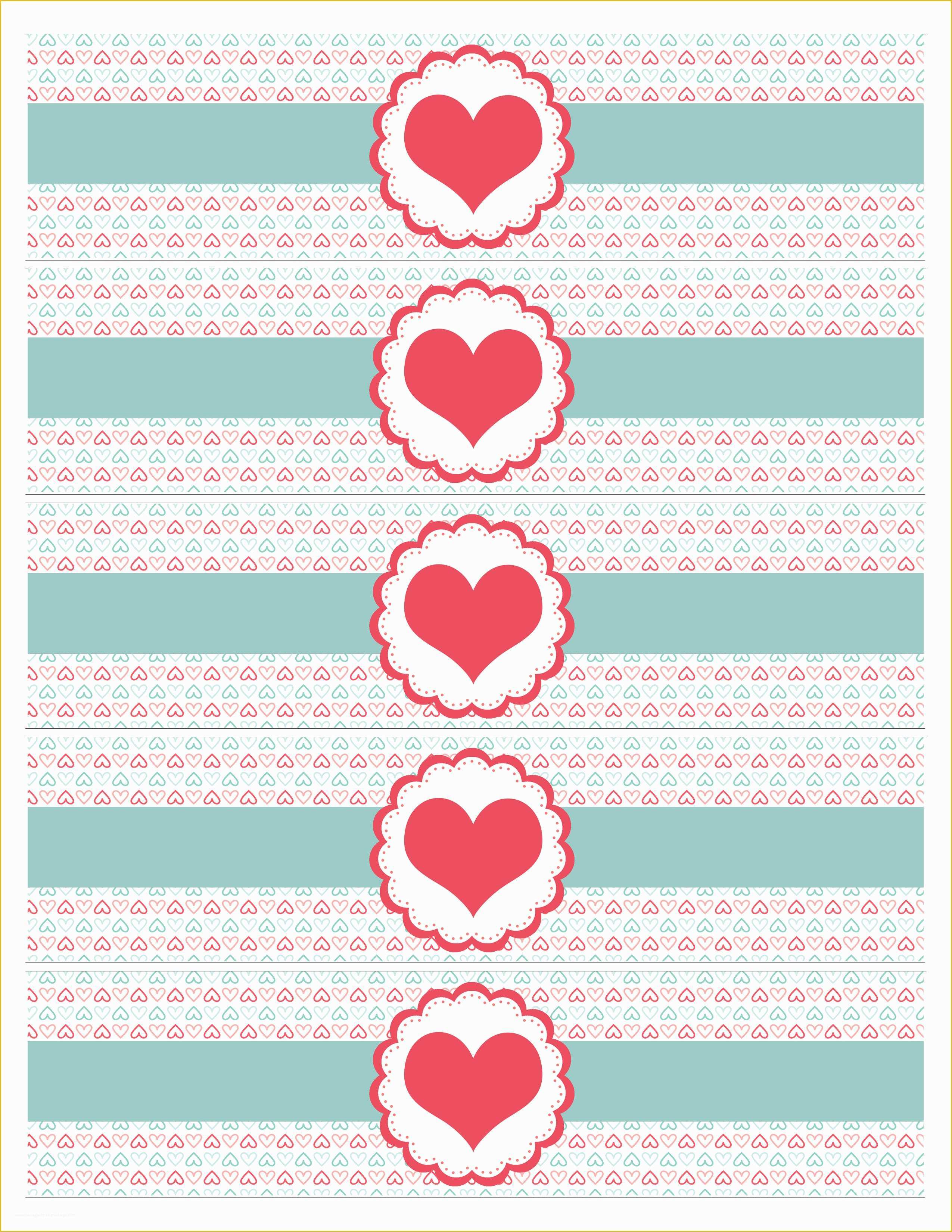 Free Printable Water Bottle Label Template Of Valentine S Day Party Free Printables How to Nest for Less™
