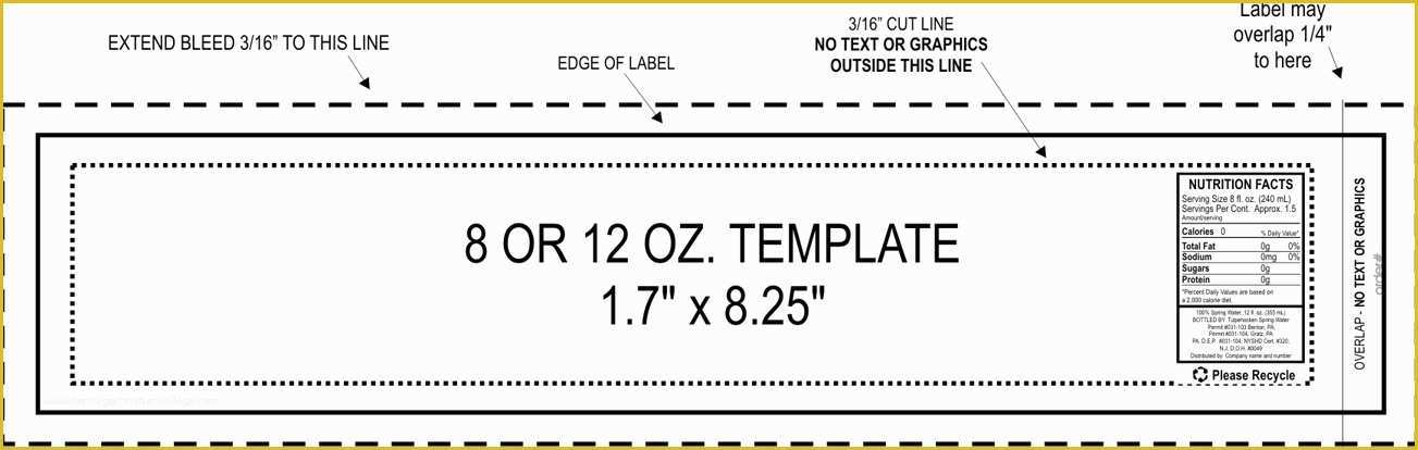 Free Printable Water Bottle Label Template Of Water Bottle Labels Template
