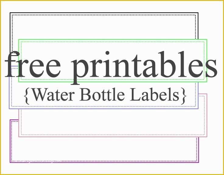 Free Printable Water Bottle Template Of Baby Water Bottle Label Template Free