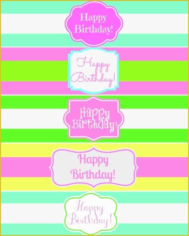 Free Printable Water Bottle Template Of Free Printable Happy Birthday Water Bottle Label Wraps