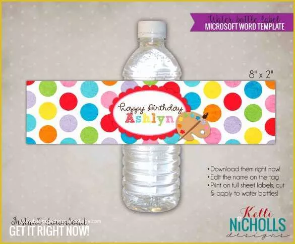 Free Printable Water Bottle Template Of Water Bottle Label Template – 29 Free Psd Eps Ai