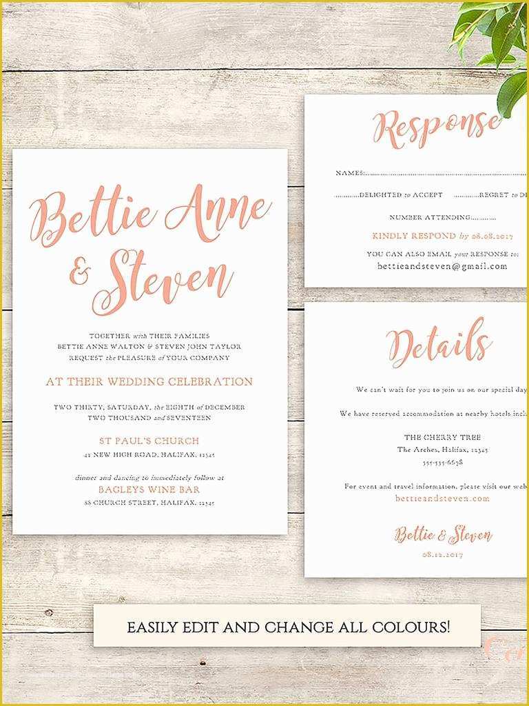 Free Printable Wedding Announcements Templates Of 16 Printable Wedding Invitation Templates You Can Diy