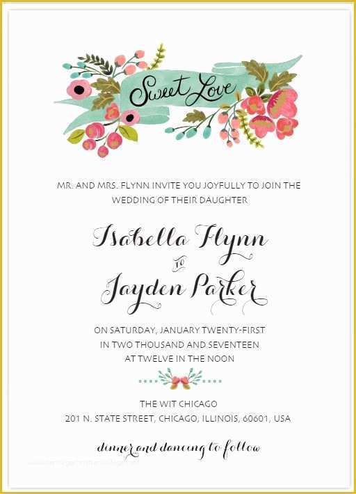 Free Printable Wedding Announcements Templates Of 529 Free Wedding Invitation Templates You Can Customize