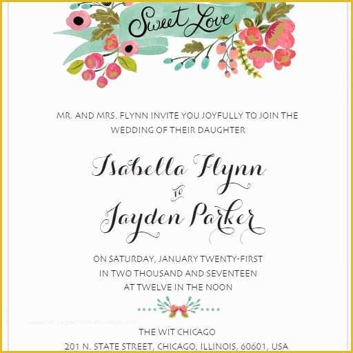 Free Printable Wedding Announcements Templates Of 550 Free Wedding Invitation Templates You Can Customize