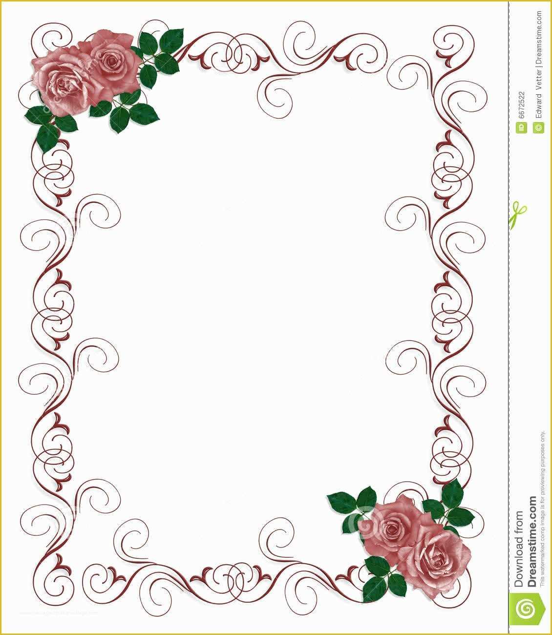 Free Printable Wedding Invitation Templates Of Floral Blank Wedding Invitation Templates