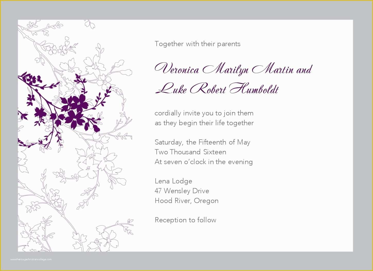 Free Printable Wedding Invitation Templates Of Wedding Invitation Free 