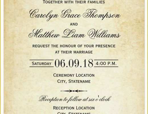 Free Printable Wedding Invitations Templates Downloads Of 31 Elegant Wedding Invitation Templates – Free Sample