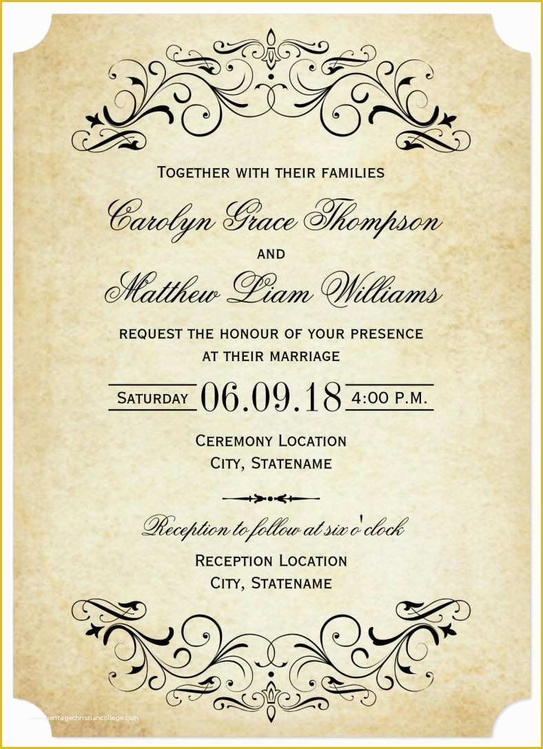 Free Printable Wedding Invitations Templates Downloads Of 31 Elegant Wedding Invitation Templates – Free Sample