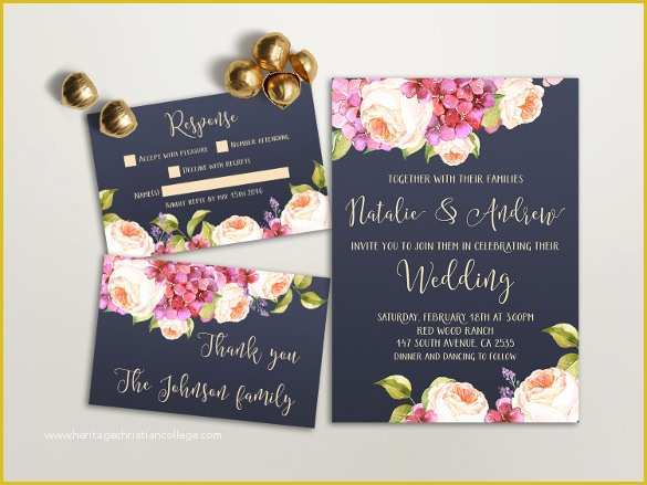 Free Printable Wedding Invitations Templates Downloads Of 35 Wedding Invitation Templates Free Sample Example