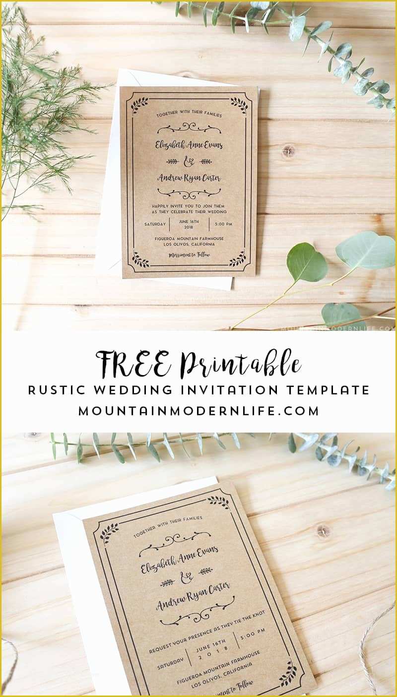 Free Printable Wedding Invitations Templates Downloads Of Free Printable Wedding Invitation Template