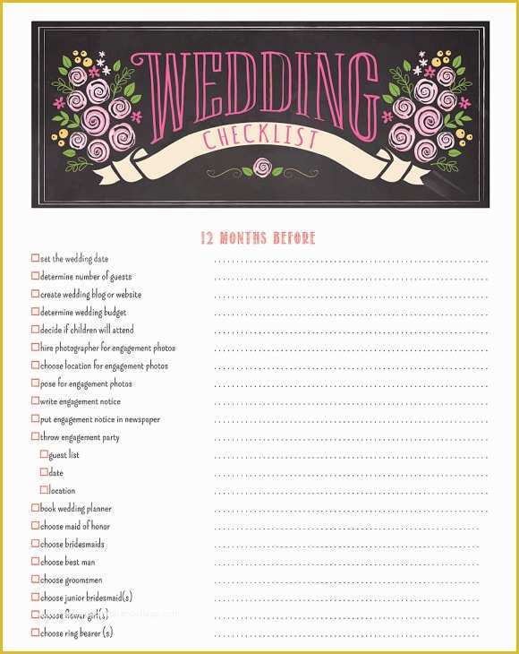 Free Printable Wedding Planning Templates Of 7 Wedding Planning Checklist Samples