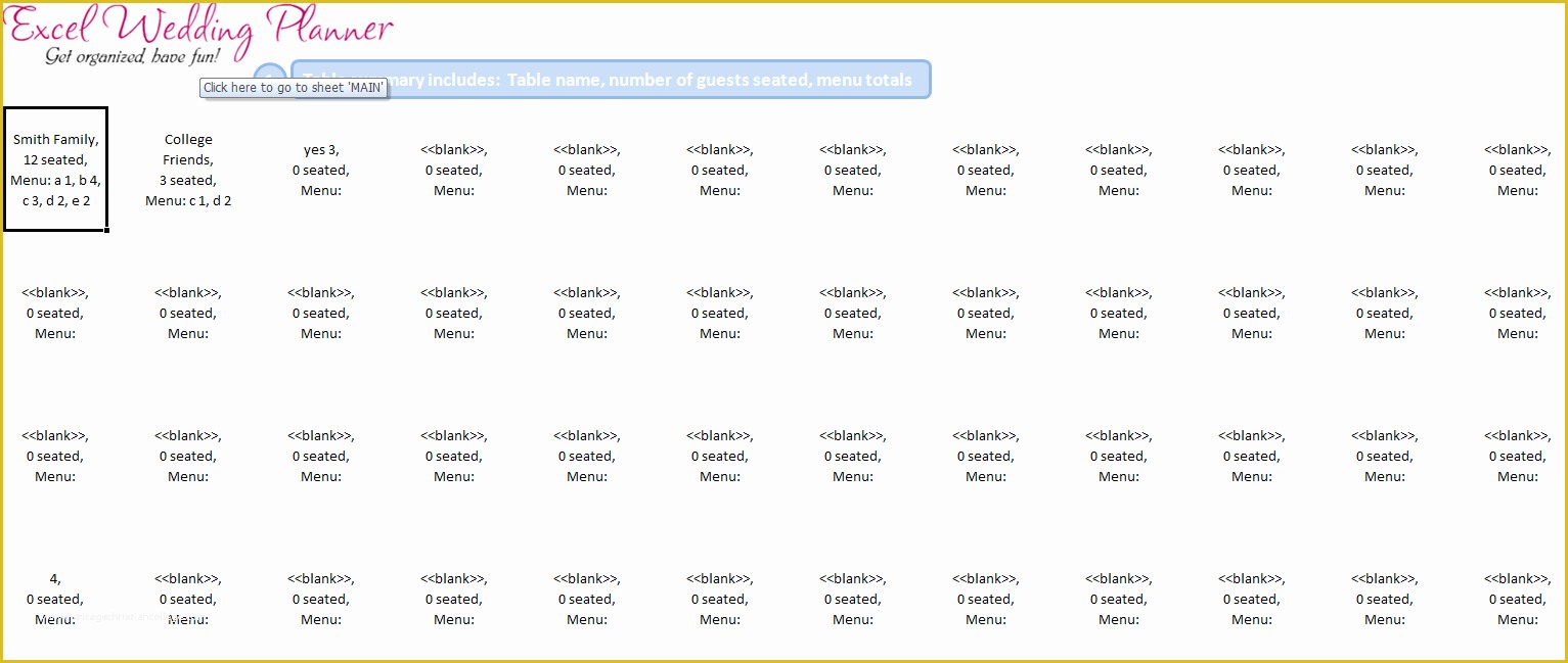 Free Printable Wedding Planning Templates Of Free Excel Wedding Planner Template Download today