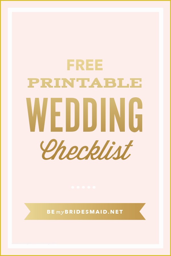 Free Printable Wedding Planning Templates Of Free Wedding Planning Printables & Checklists