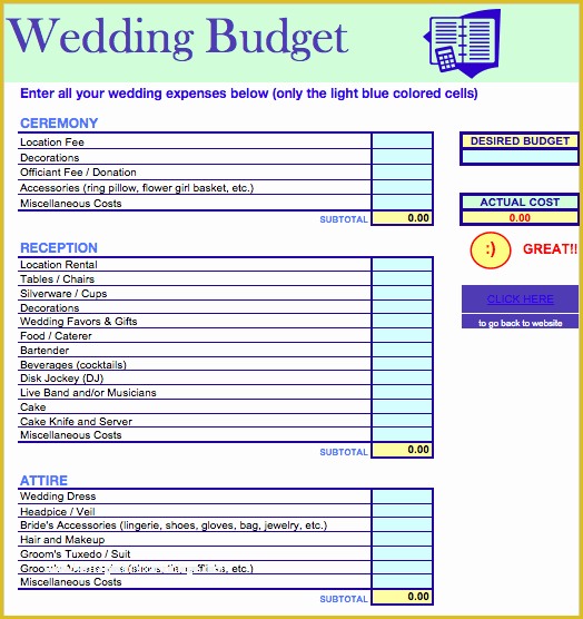 Free Printable Wedding Planning Templates Of Wedding Bud Template