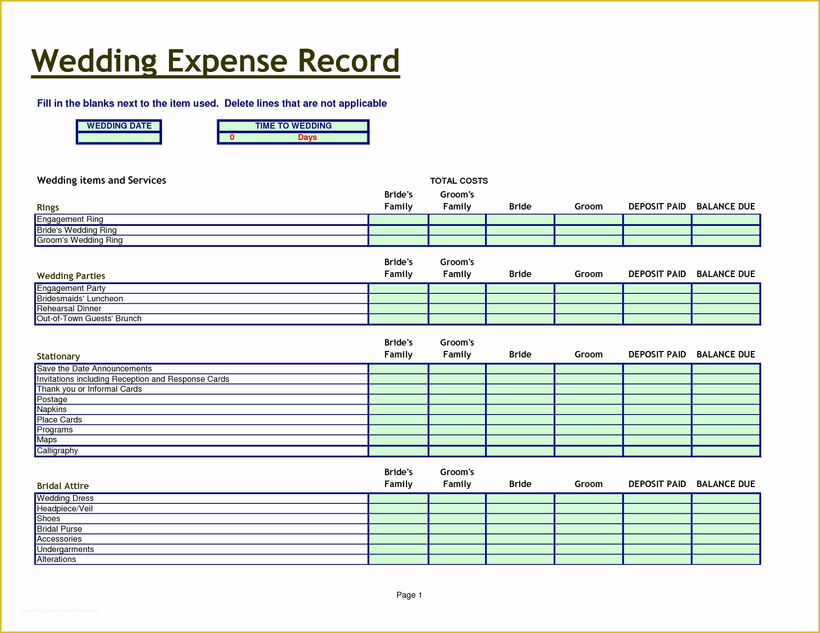 Free Printable Wedding Planning Templates Of Wedding Checklists Honey Ties