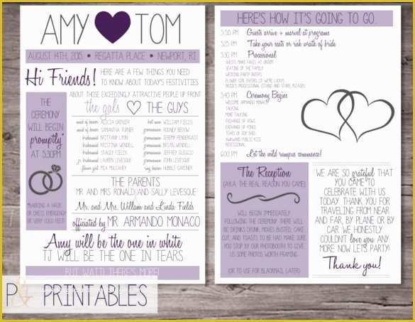 Free Printable Wedding Program Templates for Word Of 67 Wedding Program Template Free Word Pdf Psd