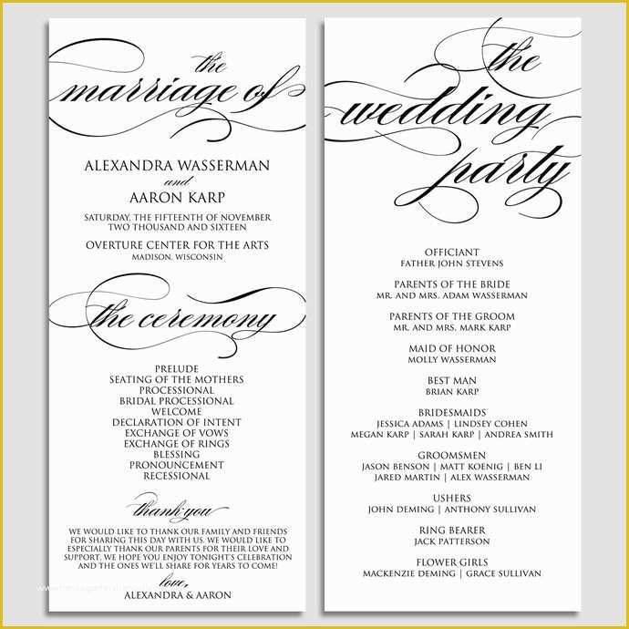 free-printable-wedding-program-templates-for-word-of-wedding-program