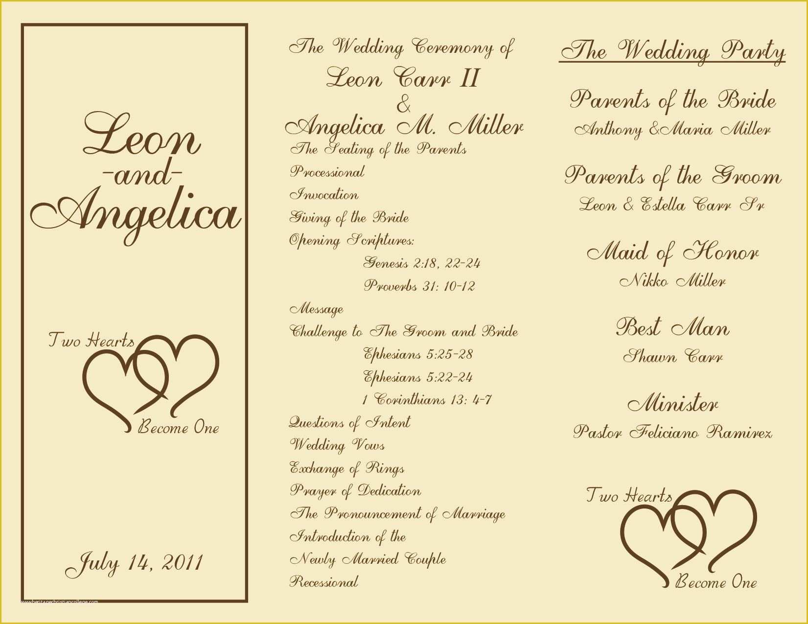 Free Printable Wedding Program Templates Of Printable Wedding Programs On Pinterest