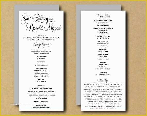 Free Printable Wedding Program Templates Of Sale Printable Wedding Program Template Whimsical