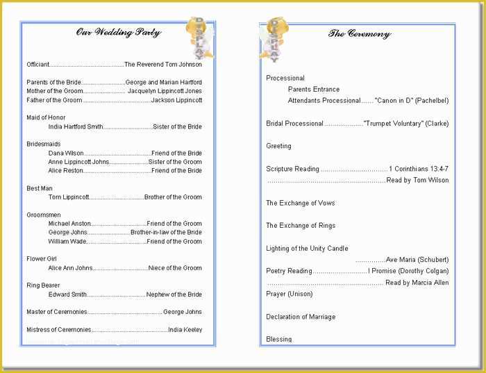 Free Printable Wedding Program Templates Word Of 7 Best Of Free Printable Retirement Party Program