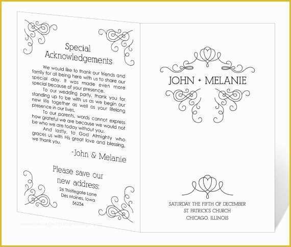 Free Printable Wedding Program Templates Word Of Free Printable Wedding Program Templates Word