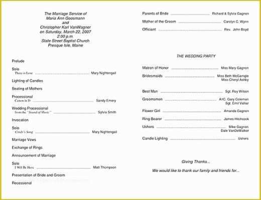 Free Printable Wedding Program Templates Word Of Wedding Ceremony Program Template 36 Word Pdf Psd