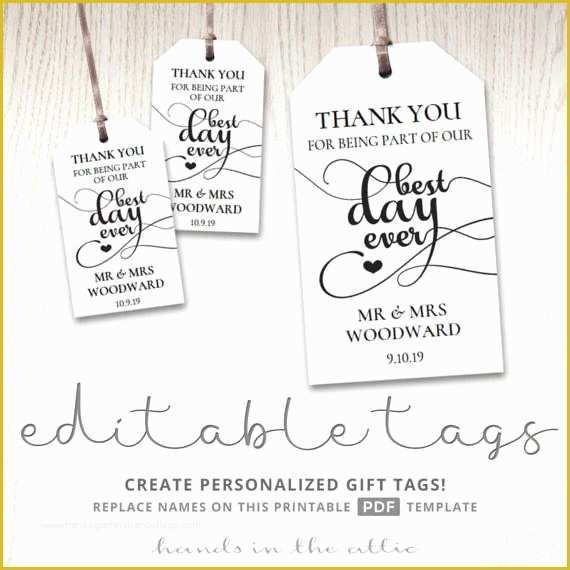 Free Printable Wedding Thank You Tags Templates Of 116 Best Party Gift &amp; Favor Tags Images On Pinterest