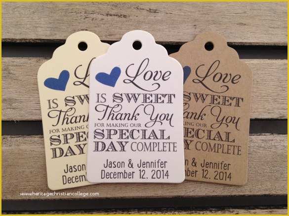 Free Printable Wedding Thank You Tags Templates Of 26 Favor Tag Templates – Free Sample Example format