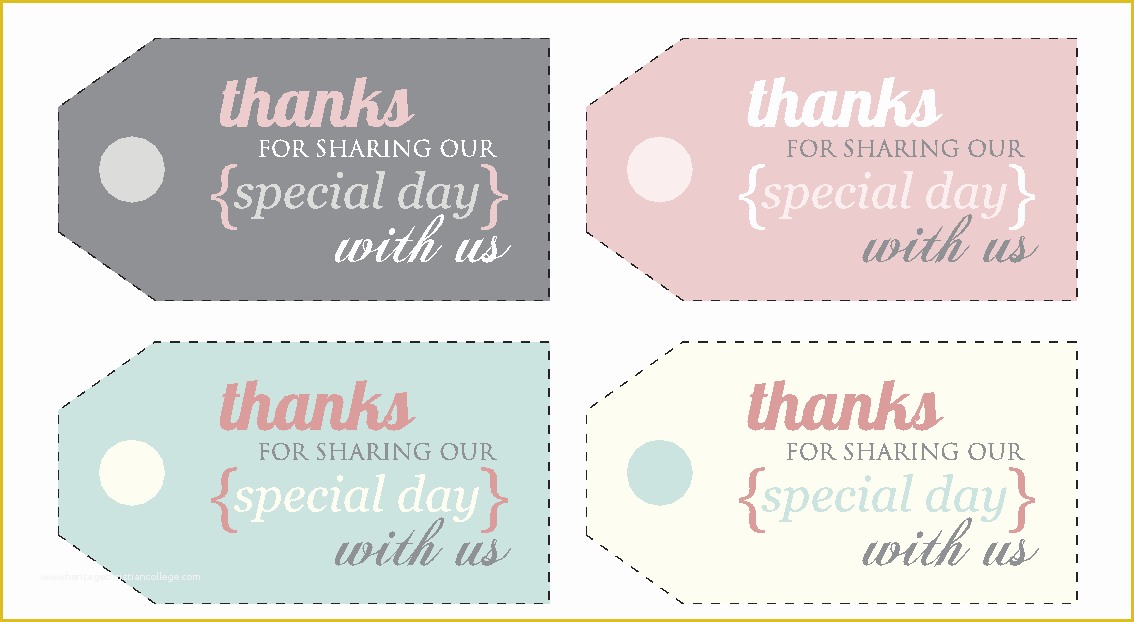 Free Printable Wedding Thank You Tags Templates Of 5 Best Of Free Printable Thank You Tags for Favors