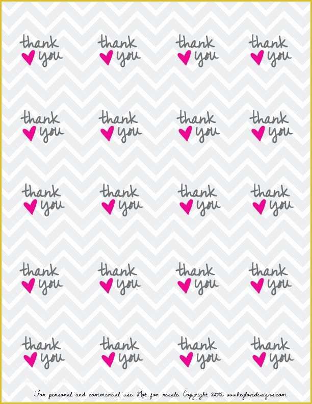 Free Printable Wedding Thank You Tags Templates Of Free Printable Thank You Favor Tags Grad Ideas