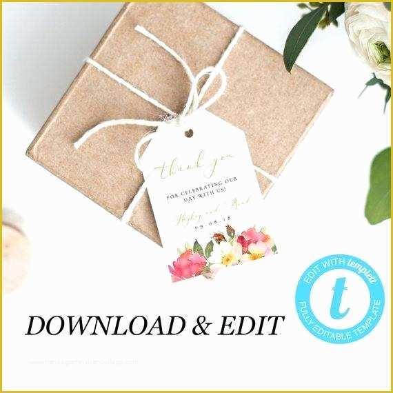 Free Printable Wedding Thank You Tags Templates Of Gift Tag Printable Text Editable Wedding Thank You Tag