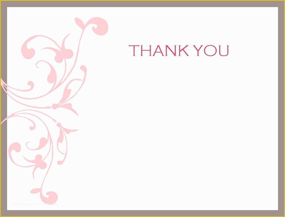 Free Printable Wedding Thank You Tags Templates Of Thank You Note Printable