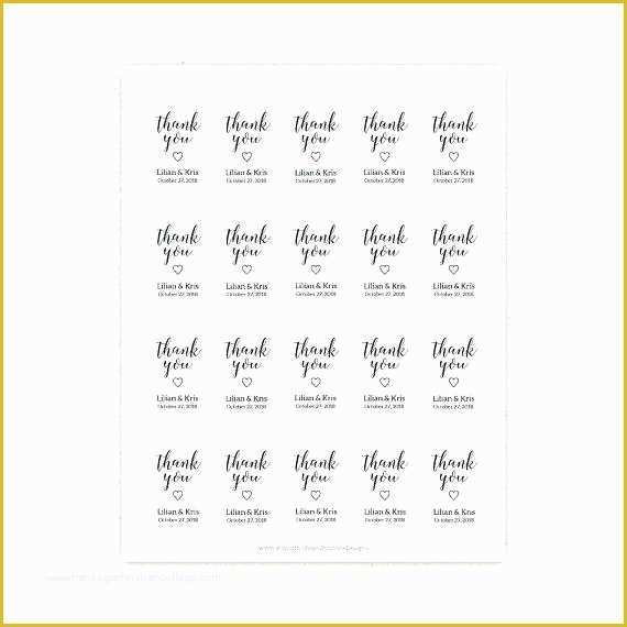 Free Printable Wedding Thank You Tags Templates Of Wedding Favor Tags Template Free – Template Gbooks