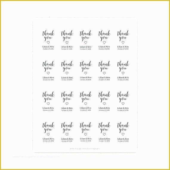 Free Printable Wedding Thank You Tags Templates Of Wedding Favor Tags Template Free – Template Gbooks