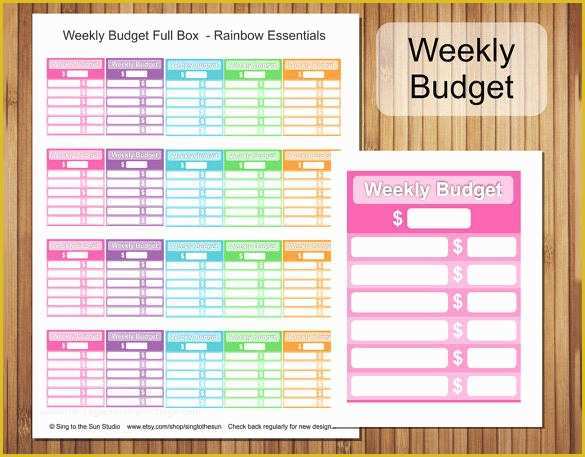 Free Printable Weekly Budget Template Of 33 Bud Templates Word Excel Pdf